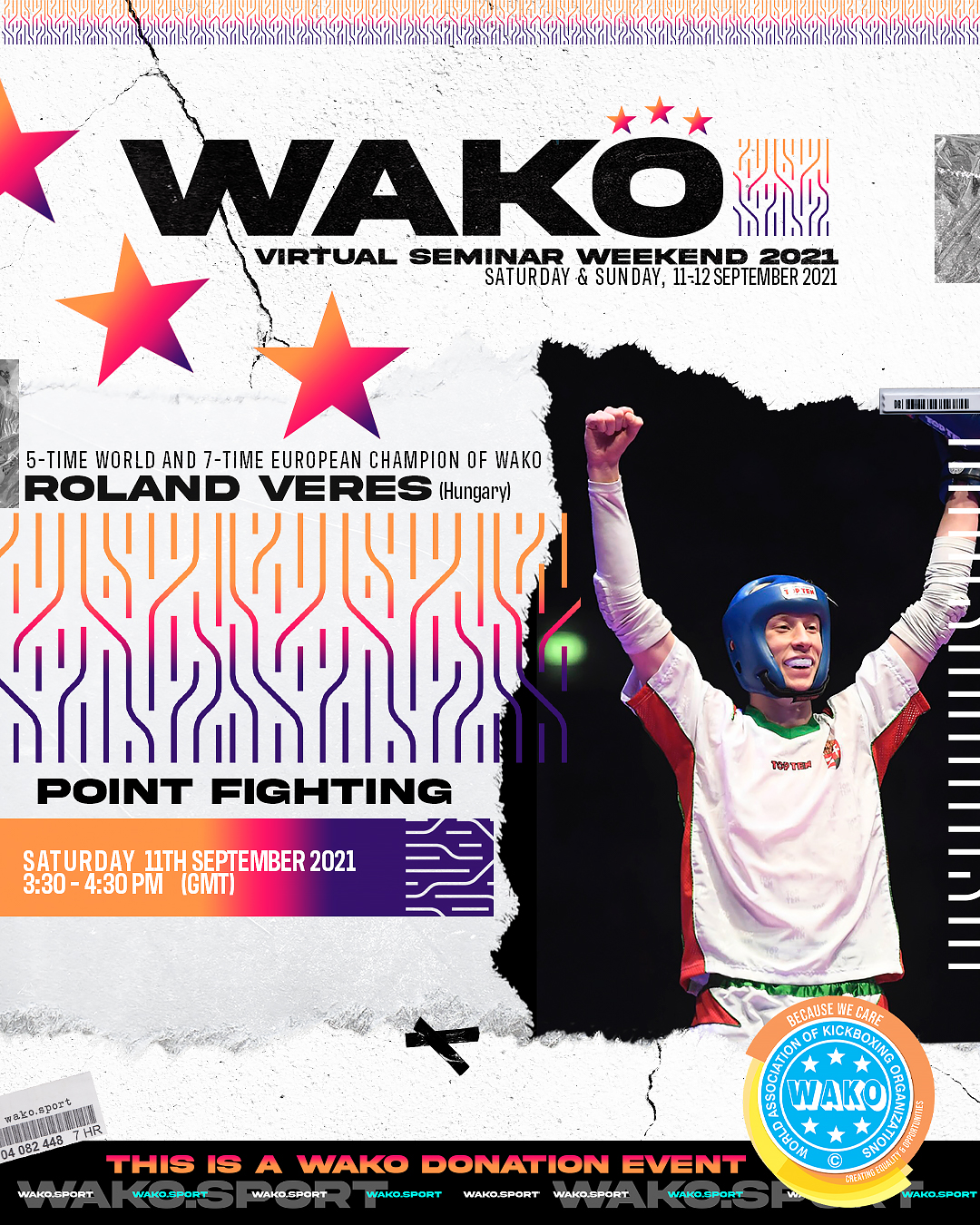 WAKO Virtual Seminar Weekend 2021 - 11 September 3:30-4:30 pm GMT - Point Fighting - Roland Veres (HUN)