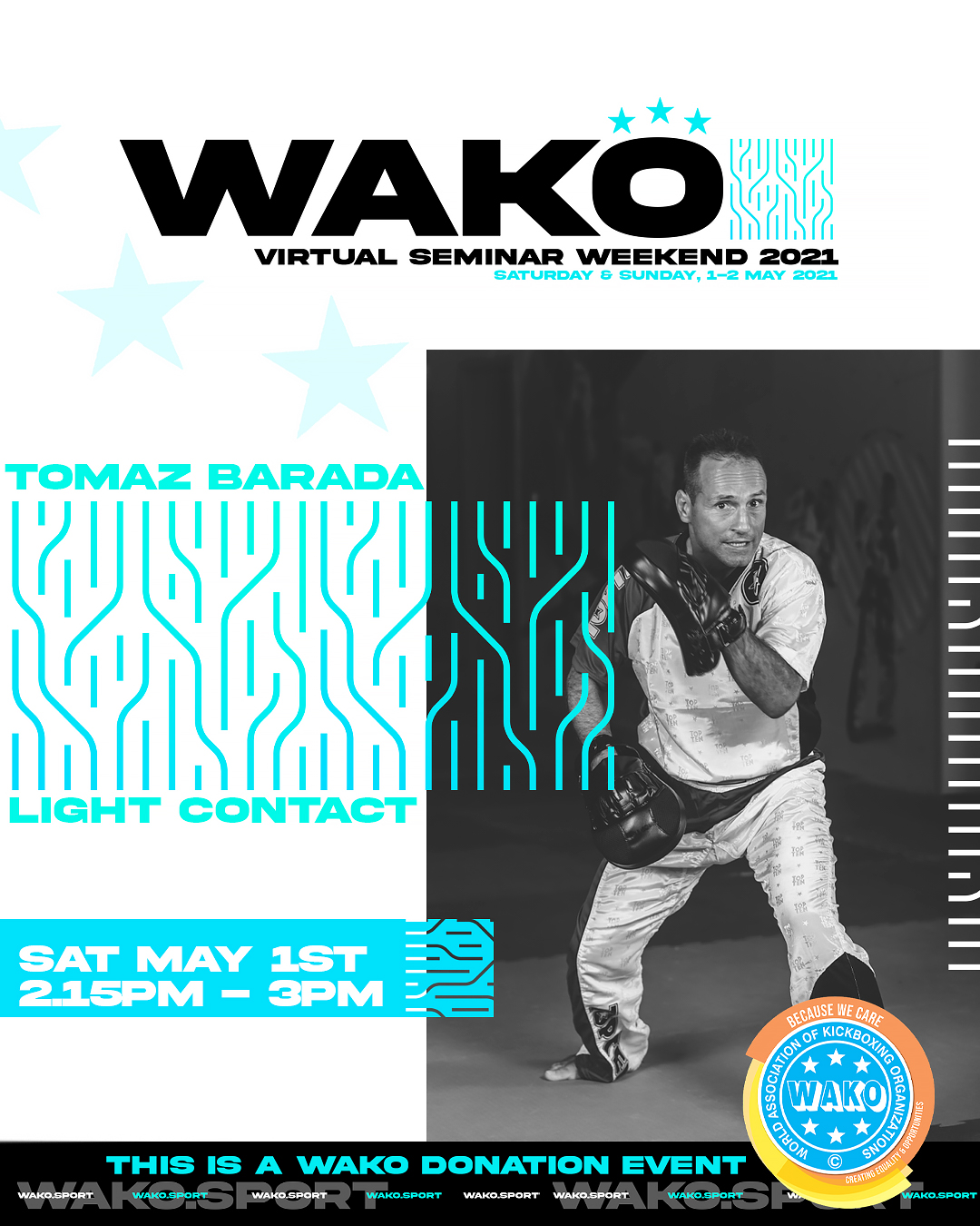 WAKO Virtual Seminar Weekend 2021 - 1 May 2:15-3:15 pm GMT - LIGHT CONTACT Tomaz Barada (Slovenia)